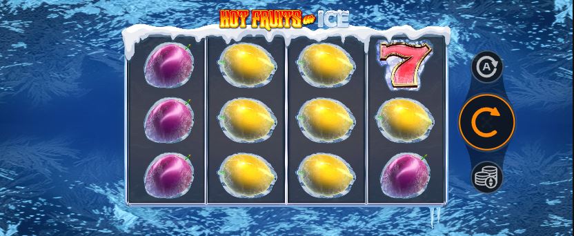 Spin frozen fruit reels on Hot Fruits on Ice slot